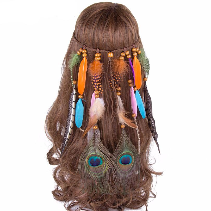 Feather Headband Hippie