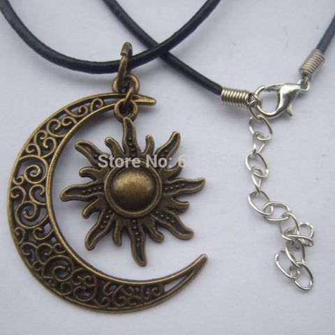 Crescent Moon And Sun Charm
