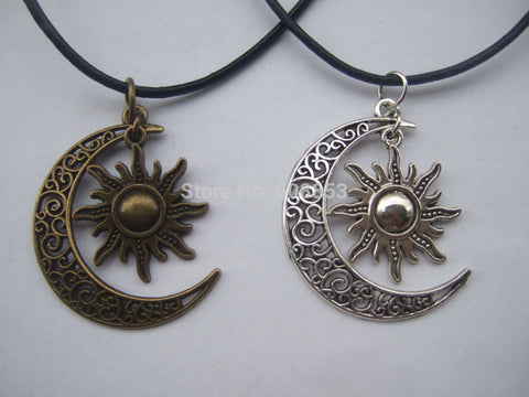 Crescent Moon And Sun Charm