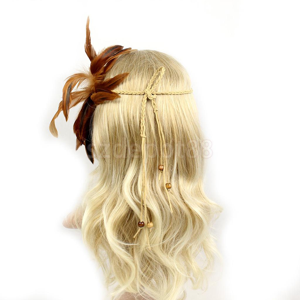 Gypsy Beads Feather Headband