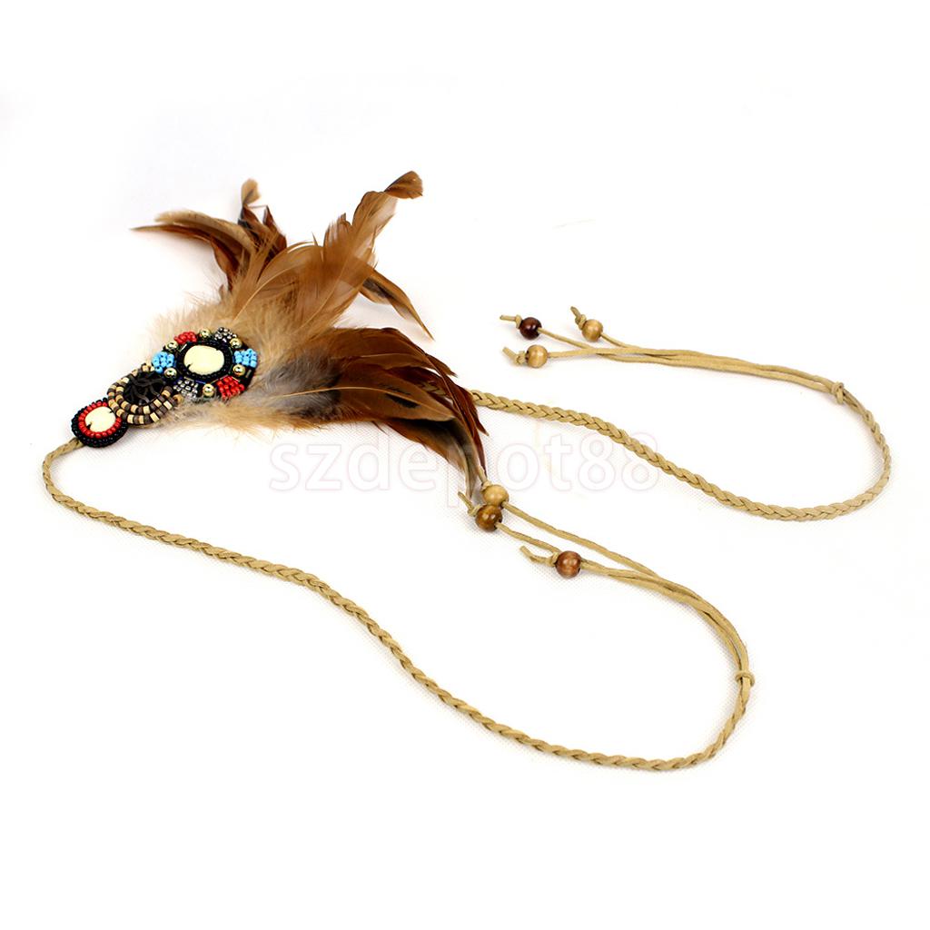 Gypsy Beads Feather Headband