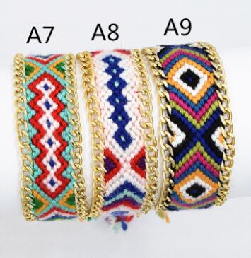 Handmade Charm Woven Bracelets