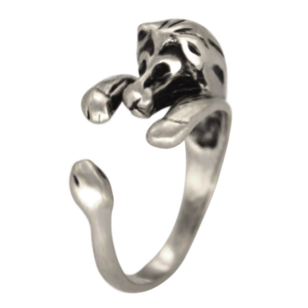 Vintage Mid Finger Lion Ring
