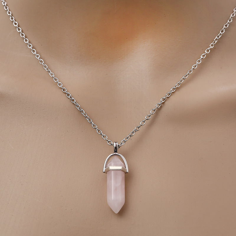 Natural Stone Pendant Necklace