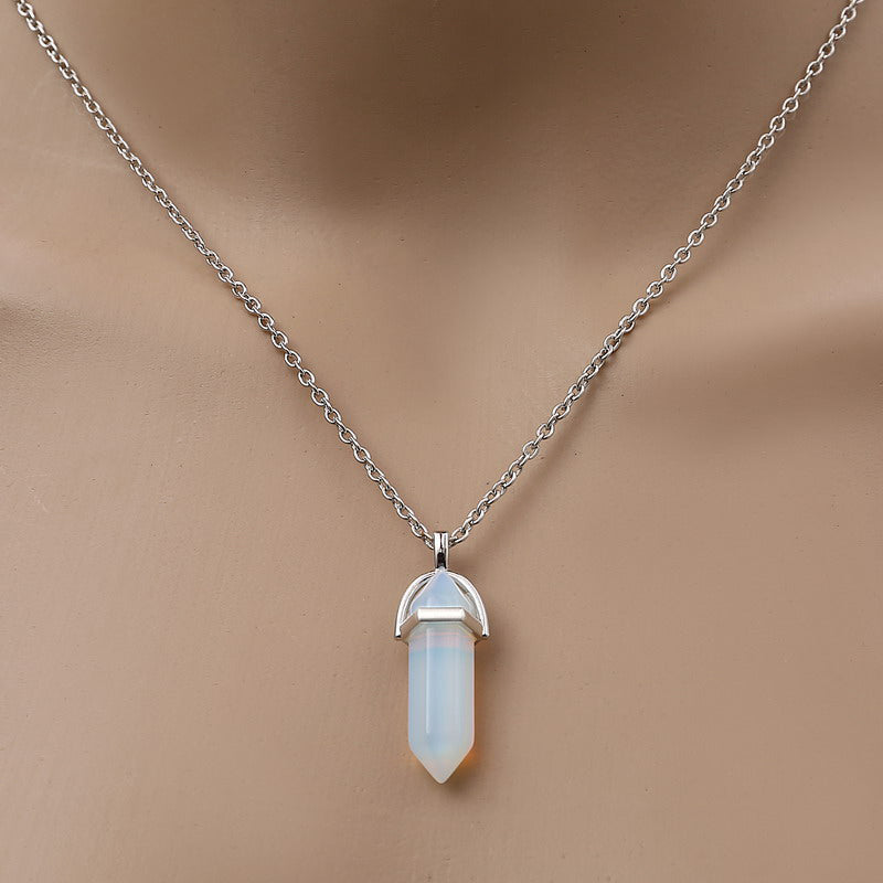 Natural Stone Pendant Necklace