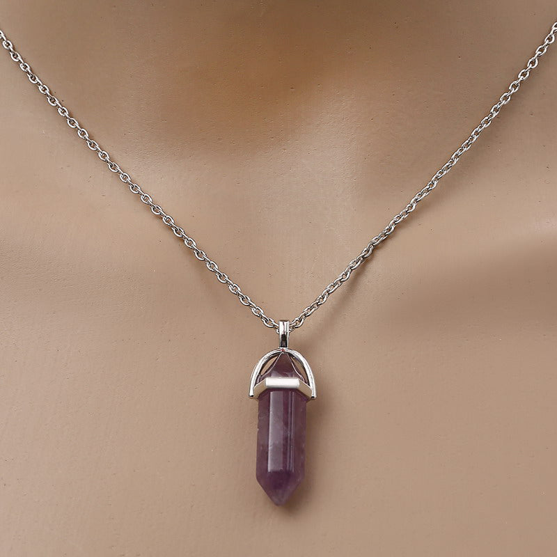 Natural Stone Pendant Necklace