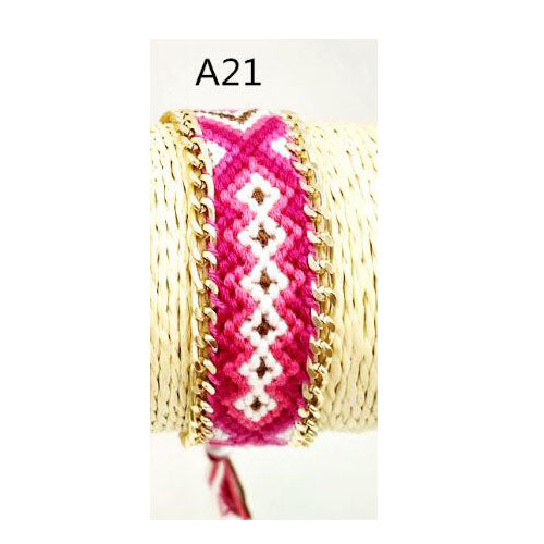 Handmade Charm Woven Bracelets