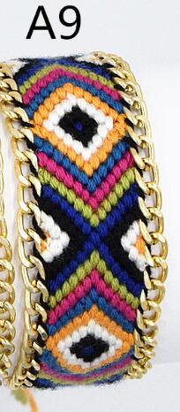 Handmade Charm Woven Bracelets