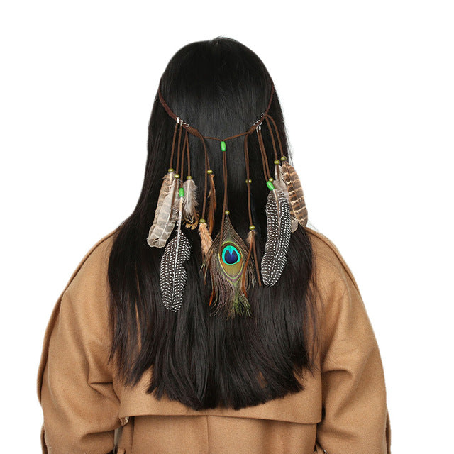 Gypsy Peacock Feather Tassel