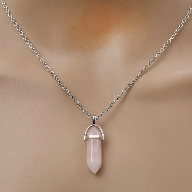Natural Stone Pendant Necklace