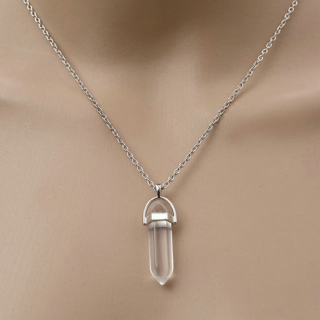 Natural Stone Pendant Necklace