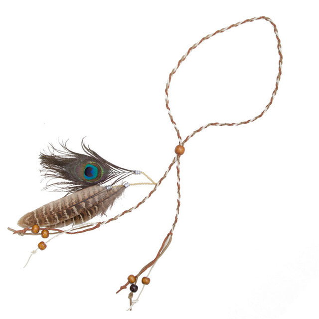 Feather Headband Hippie