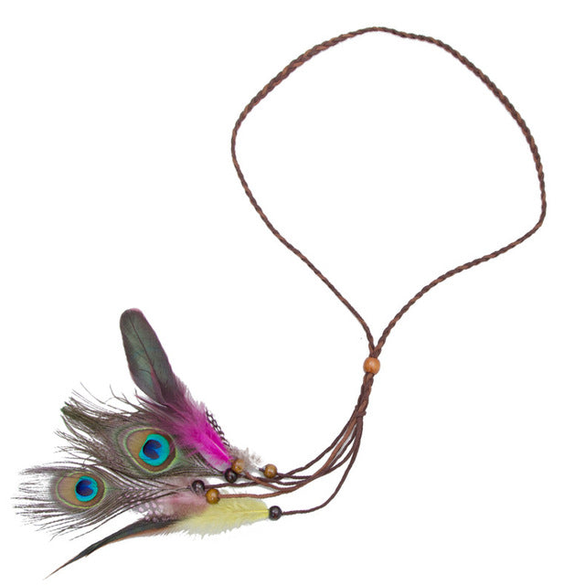 Feather Headband Hippie