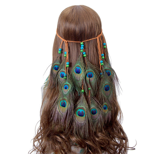 Feather Headband Hippie