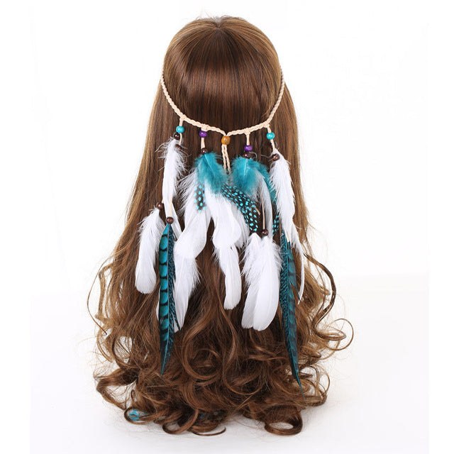 Feather Headband Hippie